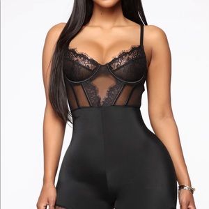 Fashionnova Baby Girl Romper in Black